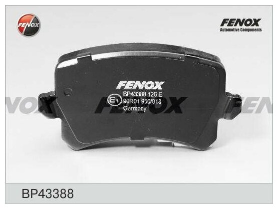 Fenox колодки тормозные дисковые vw tiguan 07- bp43388