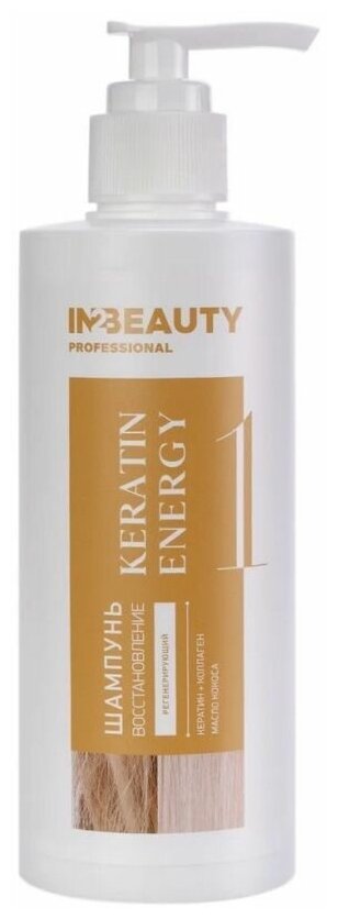 IN2BEAUTY Шампунь для восстановления волос регенерирующий / Keratin Energy, 250 мл