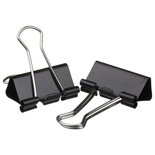 фото Зажим для бумаг attache, 32 мм, 12 шт, европодвес (черный)