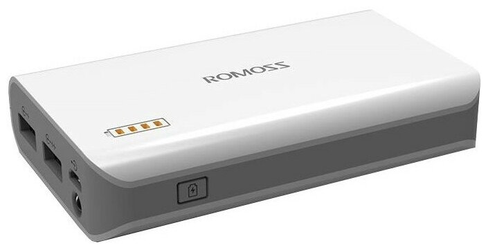 Универсальный внешний аккумулятор ROMOSS Solo 3 6000mAh (22Wh) USB 5V 2.1А Белый