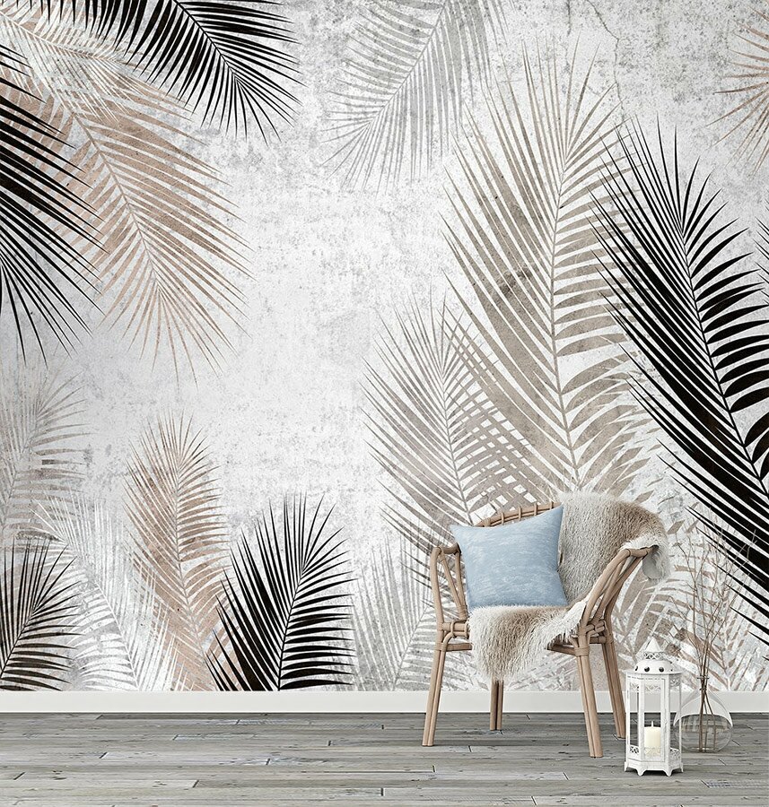 Фотообои на стену флизелиновые 3d Пальмовые листья 300х270 см Barton Wallpapers M131 - фотография № 7