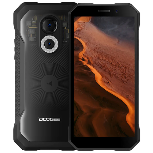 смартфон doogee s97 pro 8 128 гб dual nano sim тигриный оранжевый Смартфон DOOGEE S61 Pro 6/128 ГБ Global, Dual nano SIM, прозрачный