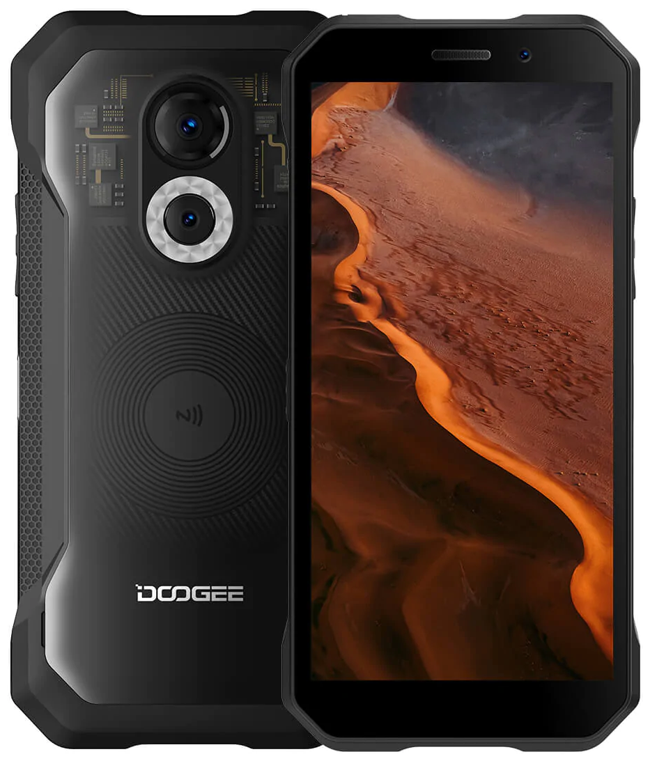 Doogee S61 Pro Wood Grain, 6'' 720x1440, 4x2.3ГГц + 4x1.8ГГц, 8 Core, 8GB RAM, 128GB, up to 512GB flash, 48 МП + 20 МП/16Mpix, 2 Sim, 2G, 3G, LTE, BT v5.0, Wi-Fi, NFC, GPS, Type-C, 5180mAh, Android 12 - фото №1