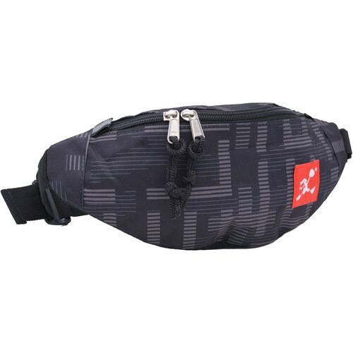 фото Сумка поясная , фактура матовая, серый, черный mzstyle