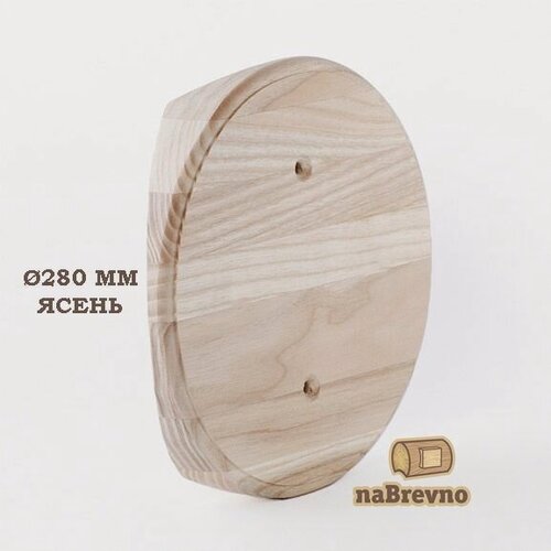 Изображение товара Круг. Накладка KR3 (D130 мм) на бревно и блокхаус 280 мм, ясень
