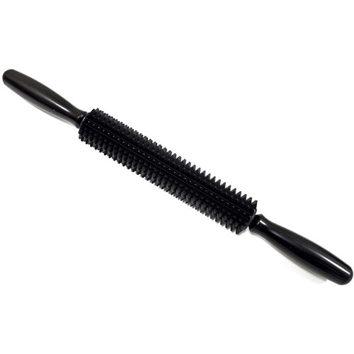 Массажер для тела скалка эбонитовая с пирамидальным роликом 7690₽