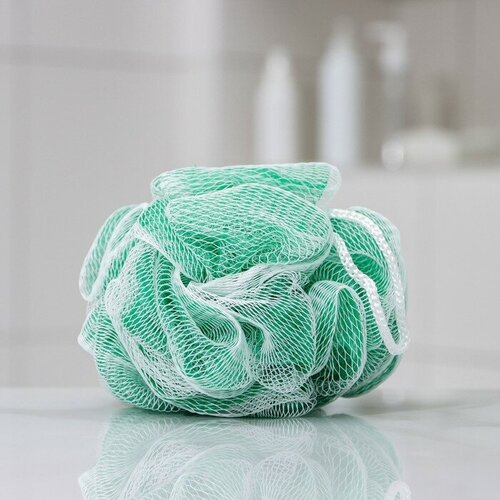 Мочалка для тела Градиент 40 гр цвет зелёный 300₽