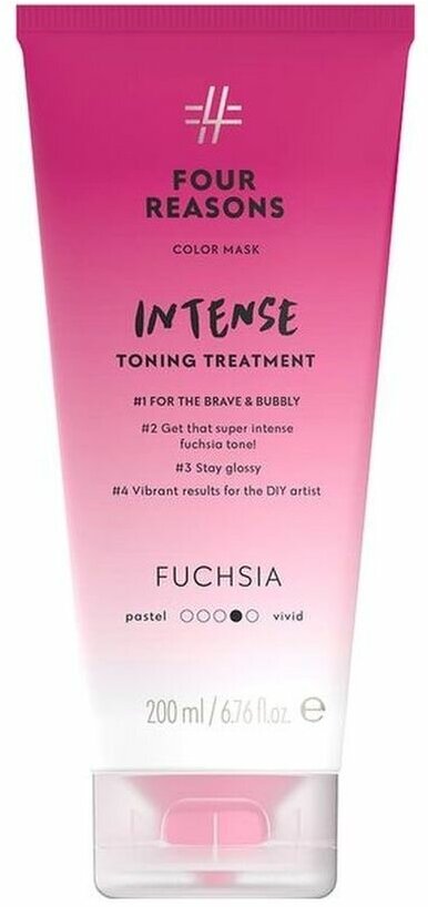 Интенсивно тонирующая маска для волос с прямыми пигментами Four Reasons Color Mask Intense Toning Treatment Фуксия 200 мл