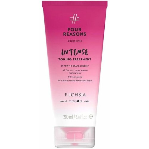 Интенсивно тонирующая маска для волос с прямыми пигментами Four Reasons Color Mask Intense Toning Treatment Фуксия 200 мл four reasons маска для волос toning treatment latte 200 мл