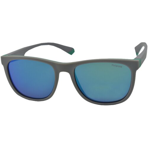 фото Солнцезащитные очки polaroid, вайфареры, поляризационные, для мальчиков, голубой, синий