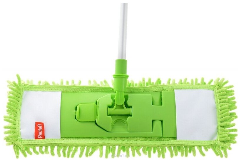Paclan Green Mop Soft Швабра с плоской насадкой шенилл и телескопической ручкой