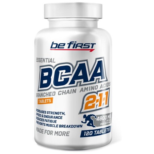 BCAA Be First Tablets, без вкуса, 120 шт. be first bcaa 2 1 1 350 табл be first