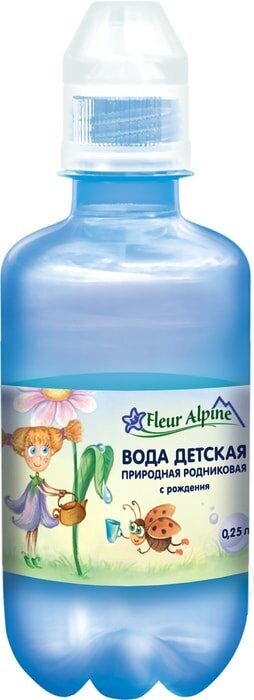 Вода Fleur Alpine детская природная родниковая негазированная с 0 месяцев 250мл