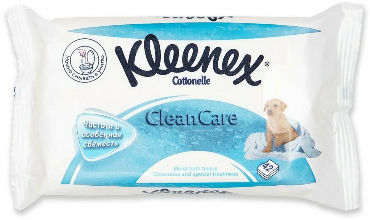 Туалетная бумага Kleenex Classic Clean влажная 42 листа КИМБЕРЛИ КЛАРК - фото №9