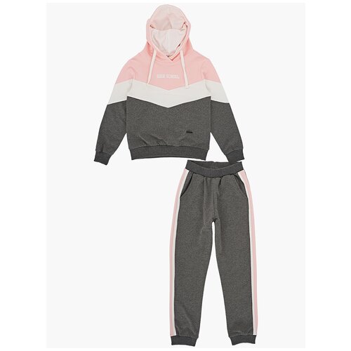 фото Спортивный костюм mini maxi размер 128, графит/розовый