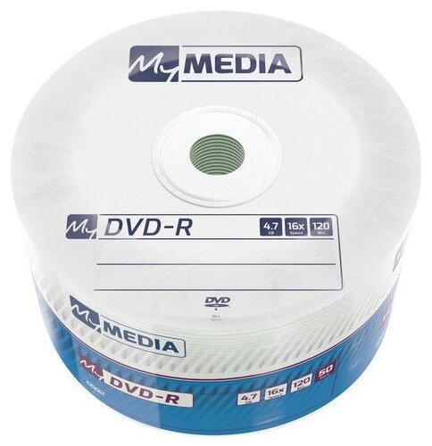 Диск Dvd-r MyMedia 4,7Gb 16xPack wrap (50шт) 69200 .