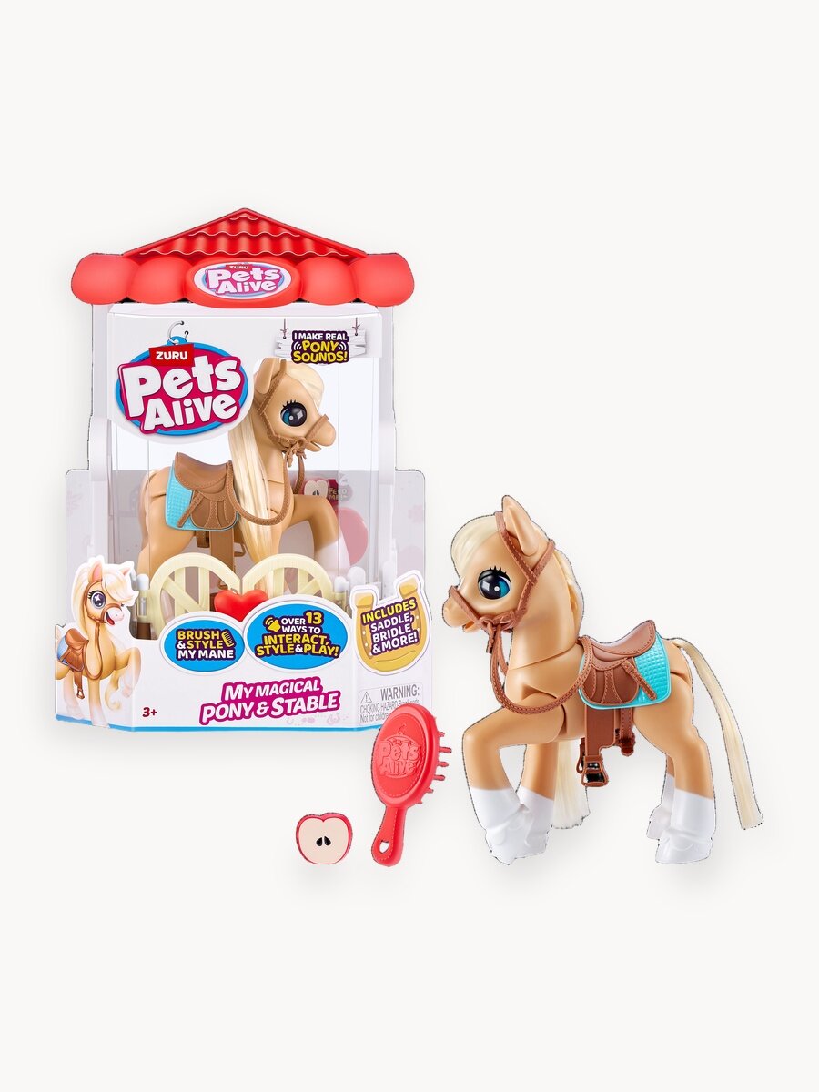 Игрушка ZURU PETS ALIVE My Magical Pony, Волшебный пони, игрушки для девочек, 9546