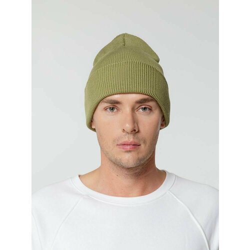 фото Шапка бини teplo, размер onesize, зеленый