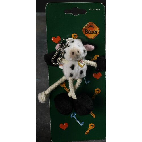 Мягкая игрушка брелок Корова BAUER 12 см 449₽