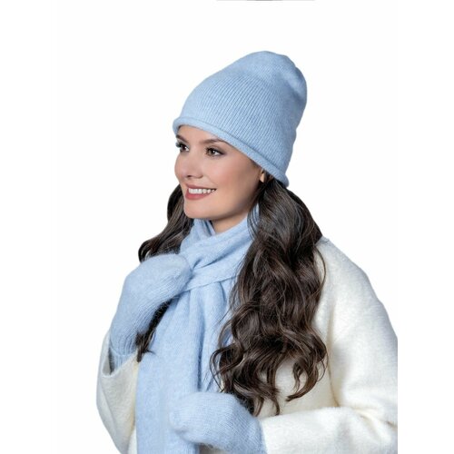 фото Шапка бини landre, размер 56-59 см, голубой