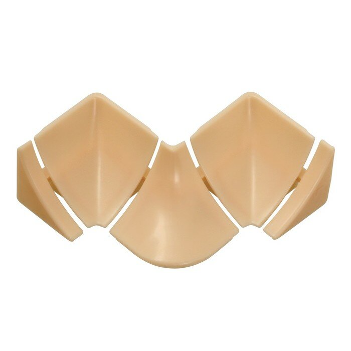 фото Набор комплектующих к плинтусу для столешницы "Идеал" Слоновая кость Глянцевая