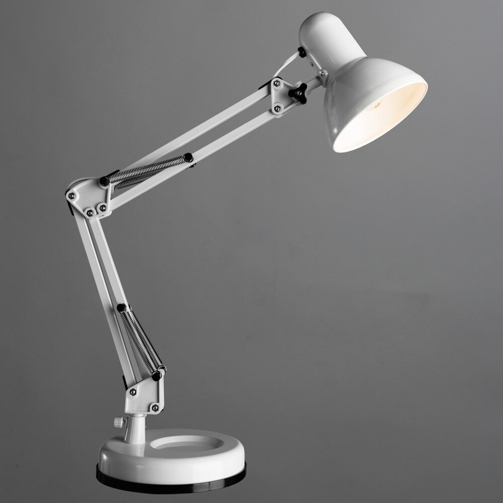 Лампа офисная Arte Lamp Junior A1330LT-1WH, E27, 40 Вт, белый