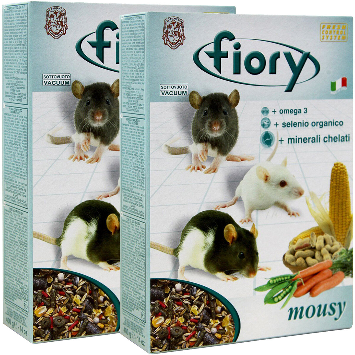 FIORY MOUSY — Фиори корм для мышей (400 гр х 2 шт)