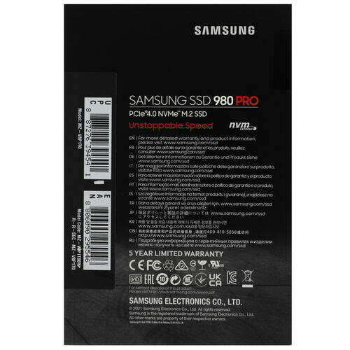 SSD накопитель SAMSUNG 980 PRO 1ТБ, M.2 2280, PCI-E x4, NVMe - фото №20