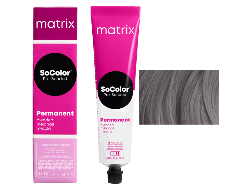 Перманентный краситель MATRIX SoColor Pre-Bonded Натуральные оттенки, 90 мл 6Sp темный блондин серебристый жемчужный - 6.19 - фотография № 9