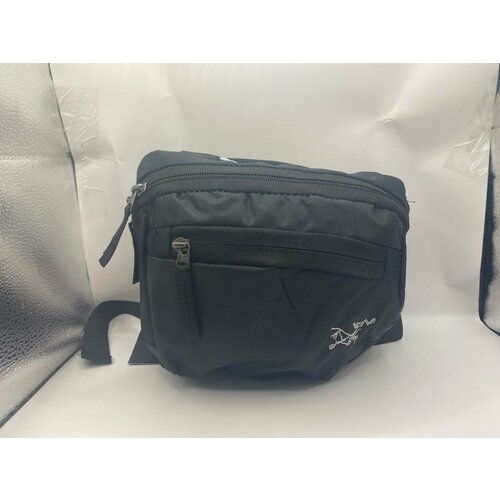 фото Сумка поясная arc'terix, фактура матовая, черный no_name