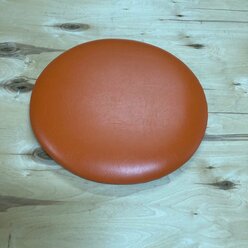 сиденье ,круглое для стула,табурета,экокожа,38x38x4 см,цвет оранжевый