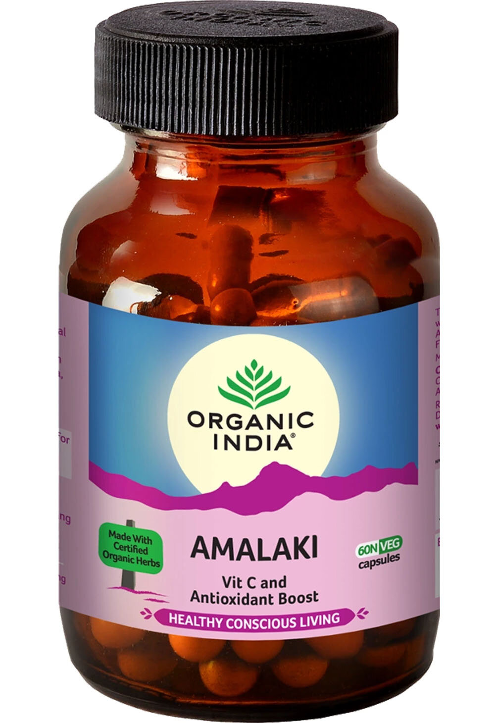 Амалаки Органик Индия (Amalaki Organic India) Антиоксидант Для иммунитета Витамин C 60 капс.