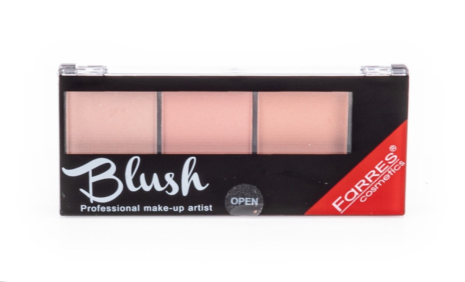 Farres cosmetics / Фаррес косметикс Румяна для лица сухие Blush для любого типа кожи 04 розовые в футляре 11г / декоративная косметика