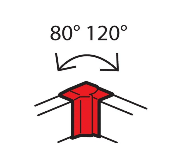 Внутренний изменяемый угол - от 80° до 120° - для кабель-каналов Metra 160x50 638091 Legrand
