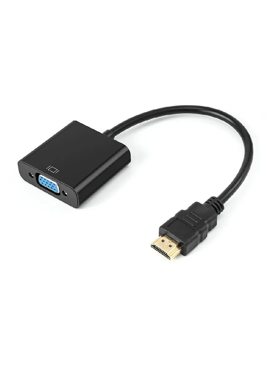 Переходник HDMI VGA адаптер для мониторов, компьютеров, ноутбуков, PC, телевизоров, проекторов