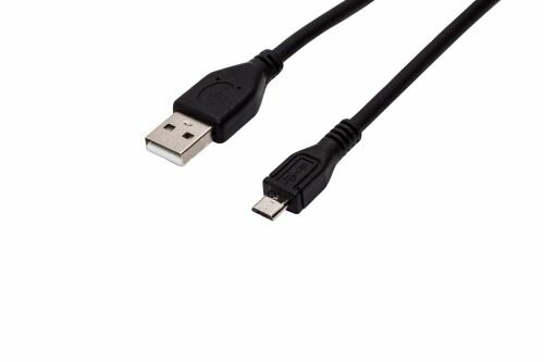 Кабель USB 2.0 Filum FL-CPro-U2-AM-microBM-1M 1 м, USB 2.0 Pro, черный, 2A, разъемы: USB A male- USB micro B male, пакет