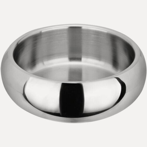 Изображение товара Миска для животных металлическая Triol интерьерная на силиконовой резинке "Техно", 400 мл