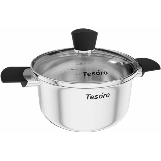 Кастрюля Tesoro Посуда Tesoro Siena 1,5 л (КС415)