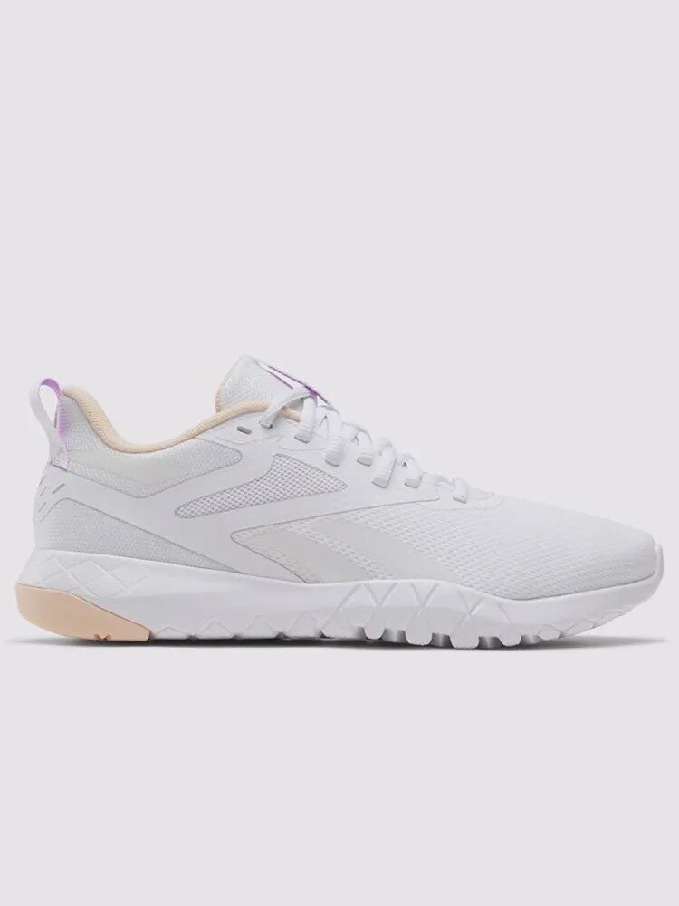 Кроссовки Reebok Flexagon Force 4 W, полнота F, размер 5,5 US, белый/бежевый/фиолетовый