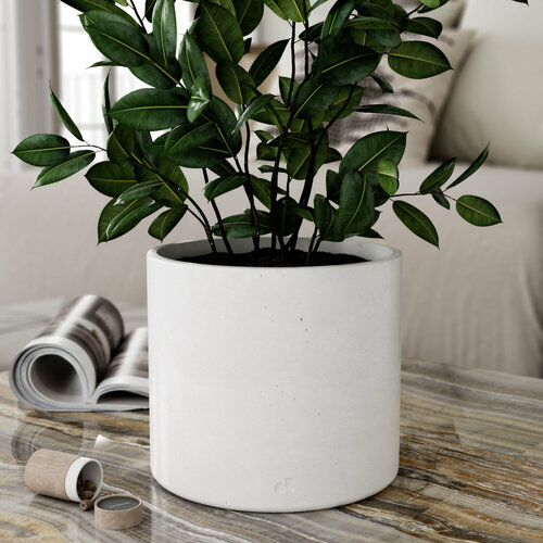 Кашпо для цветов и суккулентов Bordeaux L белое 28 л 1816см 4891₽