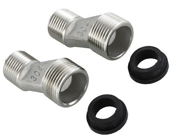Эксцентрик нержавейка 1/2" - 3/4" (комплект 2 шт.) HANSEN H74-1