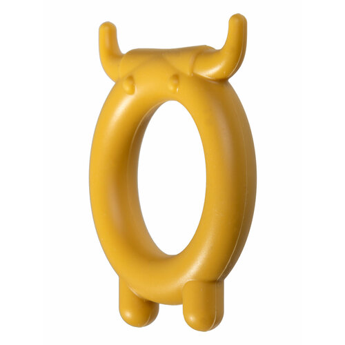 Грызунок прорезыватель для зубов силиконовый bull-light brown чикки манки