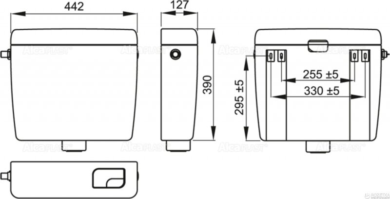 Сливной бачок Alcaplast - фото №2