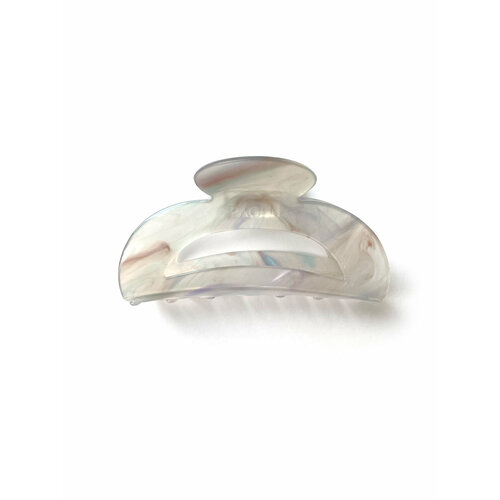 Заколка-крабик большая паче Мраморная