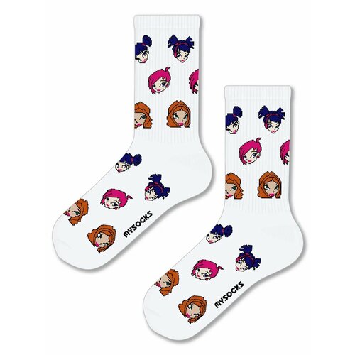 фото Носки mysocks, размер 36-43, белый