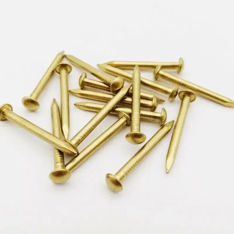 Латунные гвозди 25-100 шт golden 1.2x10mm 100pcs