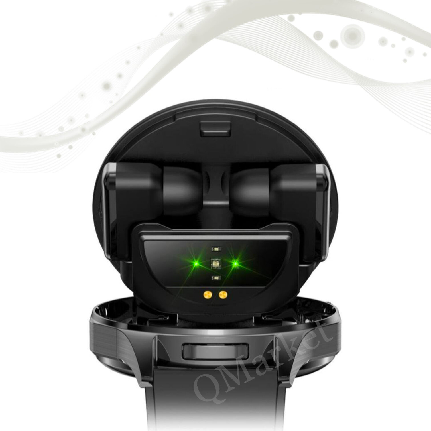 Cмарт часы LK WATCH 28 / Умные часы c наушниками iOS Android Bluetooth Звонки Уведомления Наушники, черные — фото 1