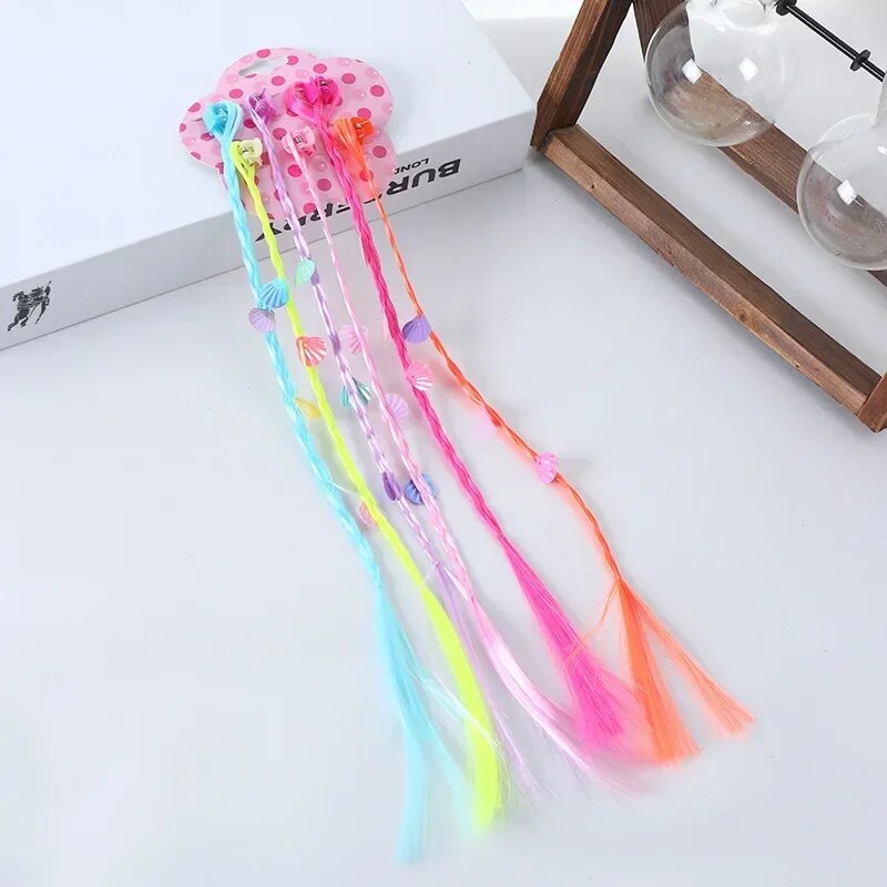 Детские заколки для волос микрофибра 6 шт.