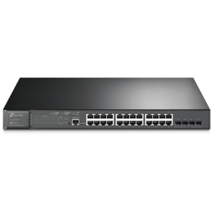 Управляемый коммутатор для рабочих групп TP-Link JetStream 28-port Gigabit L2+ Managed Switch with 24-port PoE+, PoE budget up to 384W, support SDN