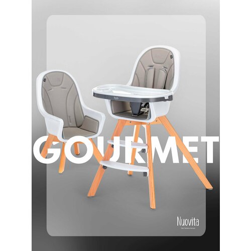 фото Стульчик для кормления детский 2 в 1 nuovita gourmet